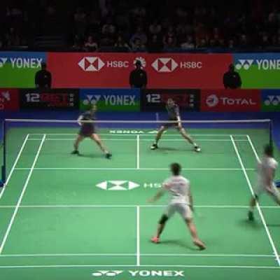 Insane badminton rally.