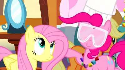 MLP SS4EP18 - Ha Ha, Pinkie Usually act like she is Fluttershy's big sister