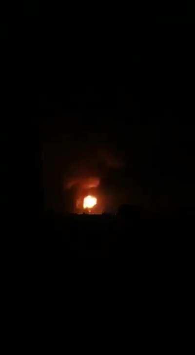 Eerie video of more Israel airstrikes in Gaza from a few minutes ago