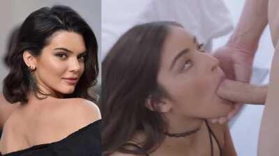 Kendall Jenner Has Her Mouth Full