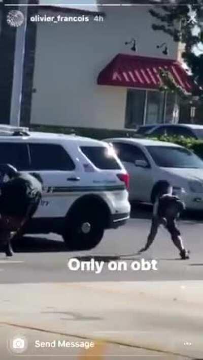 Wcgw doing a cartwheel while running from the cops