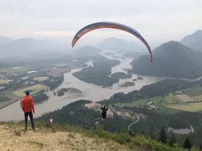 3 years ago today my quadriplegic father went paragliding for the first time. He was a pilot for over 30 years before his accident, and this was his first time back in the air after his accident.