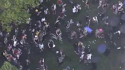 Chicago PD releases overhead video showing how Antifa hijacked a protest in Grant Park last Friday.