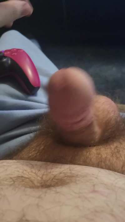 You wanna cum play with my little joystick?