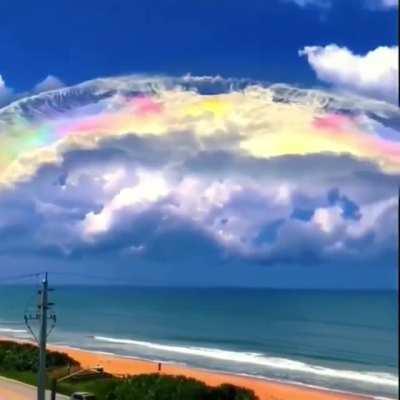 🔥 Iridescent clouds spotted in Patong Beach, Thailand