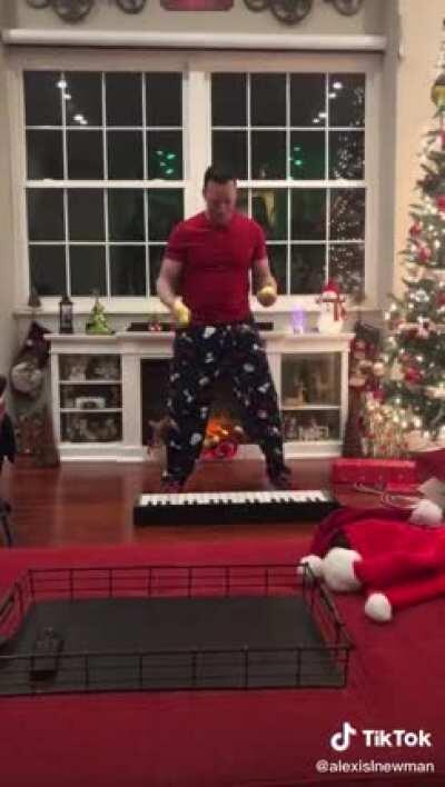 Christmas juggling talent