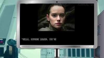 Secret scrapped footage found: Rey discovers Kylo’s screensaver