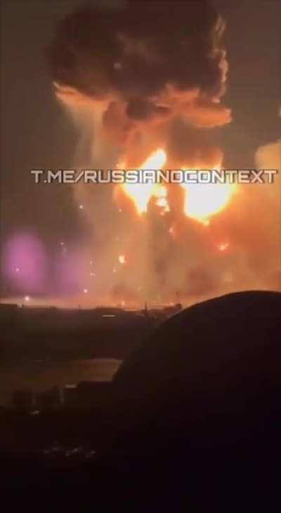 Detonation of aircraft ammo on Morozovsk airfield inside russia after Ukrainian drone strike