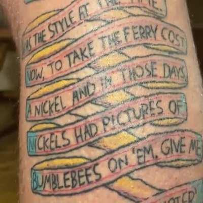 Epic Grampa Simpson tattoo and quote!