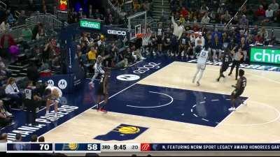 [Highlight] Ja Morant skies for the chasedown block (called as goaltend, overturned after challenge)