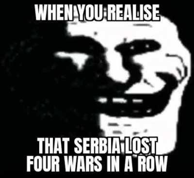 When serbs go to the spermbank they rob it