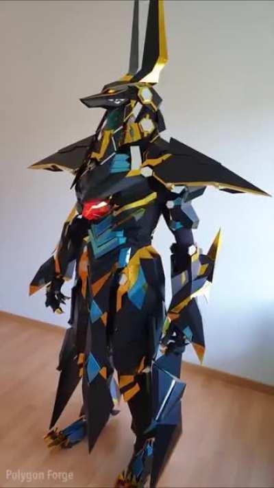 Anubis costume made with pvc and vinyl.