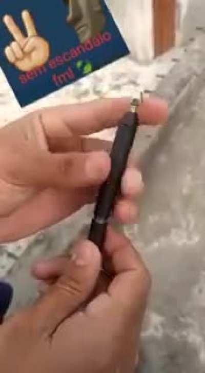 This pen is secretly a gun