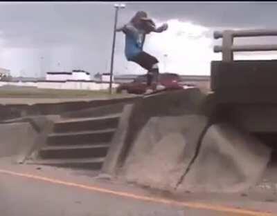 HMFT after skating next to a busy highway...(He did live)