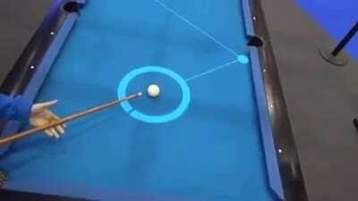 A Augmented reality pool table