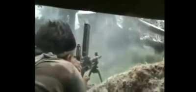 Gun fight between Indian Army and Militants somewhere in Kashmir 