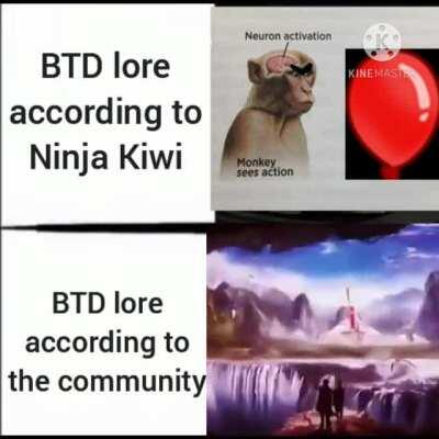 BTD lore according to ninja kiwi vs the community