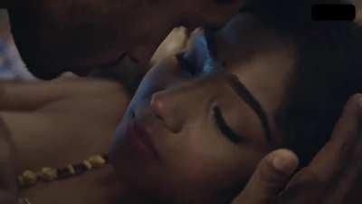 Aayushi Jaiswal , Sharanya Jit Kaur HOT Boobs Lesbian Kissing Sex Scene In Charmsukh Kamar Ki Naap Ep 02 Ullu