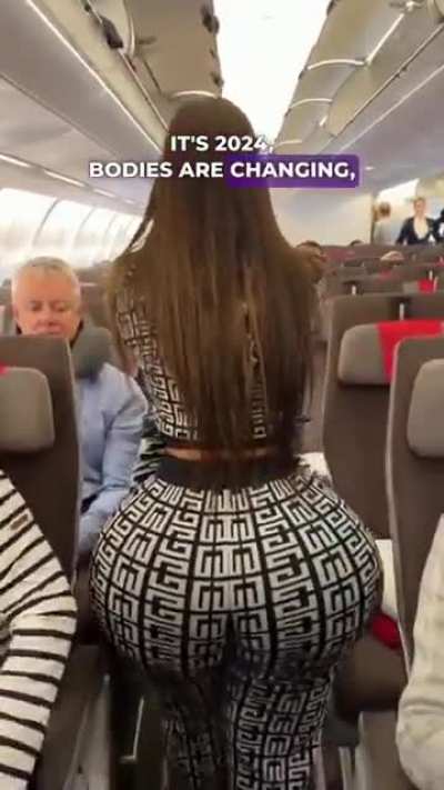 Girl wants bigger airplane seats