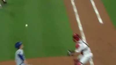 This baseball player slides into home with pizzazz!