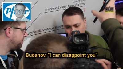 The head of Ukraine's military intelligence Budanov admits to journalists that Navalny died from a blood clot.