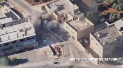 Documentation from a drone of Unit 636 of the air strike in the area of ​​Tamon - 