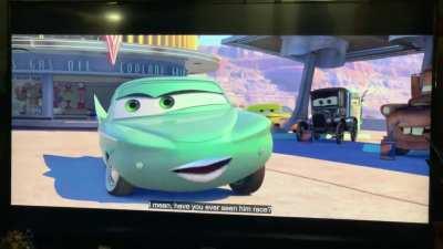 Watching cars again and never got this one as a kid, made me laugh