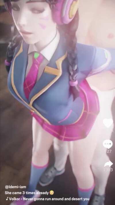 D.va Got Caught Fucking In The School Hallway (Idemi) [Overwatch]