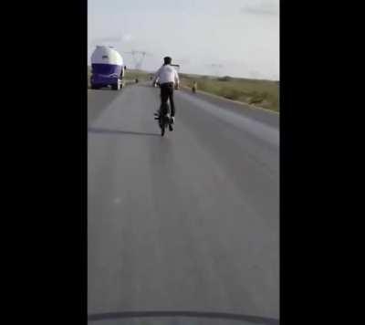 WCGW doing bike tricks