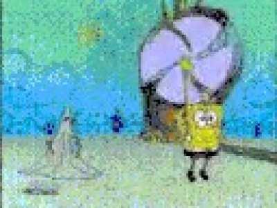 The entire Reef Blower episode from Spongebob Squarepants as a gif