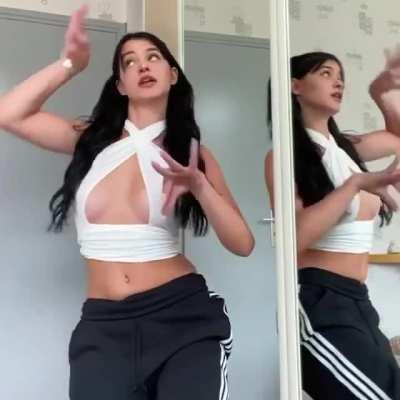 Sexy mirror dance