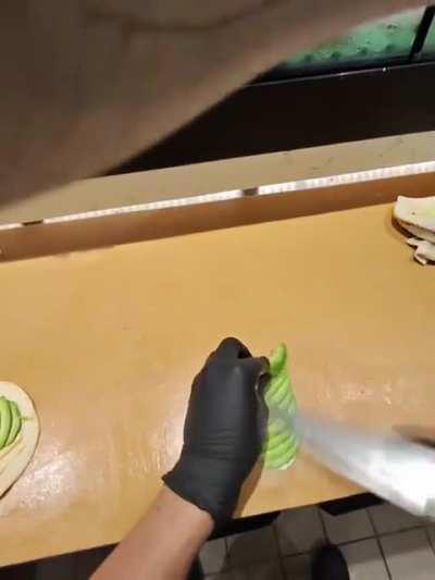 Avocado slicing skill