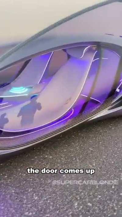 The Futuristic Mercedes AVTR driving in public