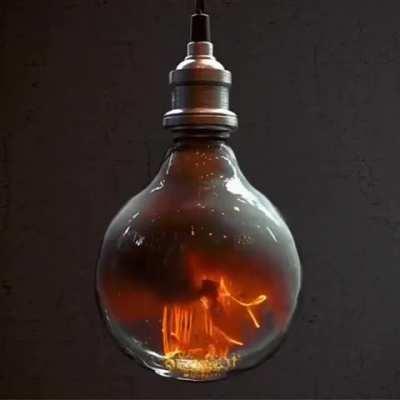 The Moment When The Light Bulb Burns Out.