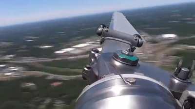 Helicopter Main Rotor Blade In Flight Slow Motion