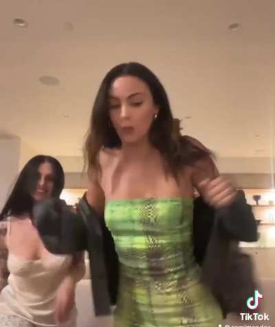 Cami and Madi and a friend shaking it