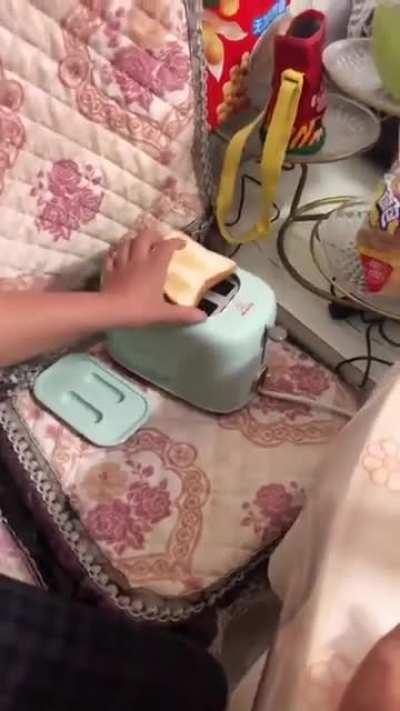 First time using a sandwich toaster