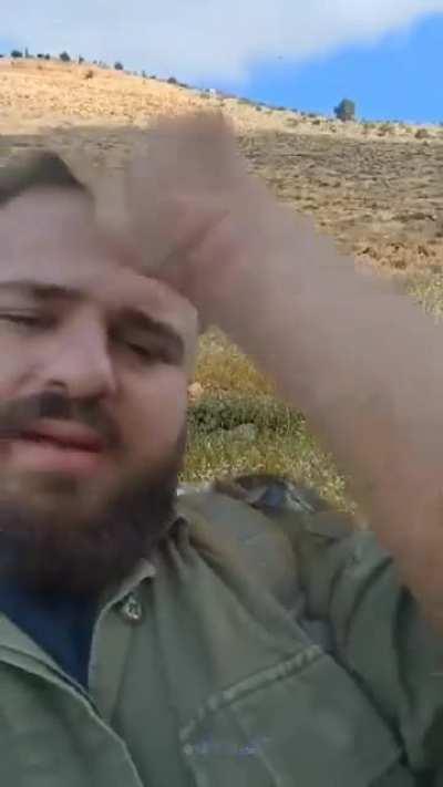 The IDF reservist who was hit by the boobie trapped pali flag made a video letting people know he is okay!