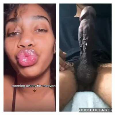 Bbc cums for her lips