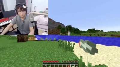 Even in minecraft he can't be stopped!