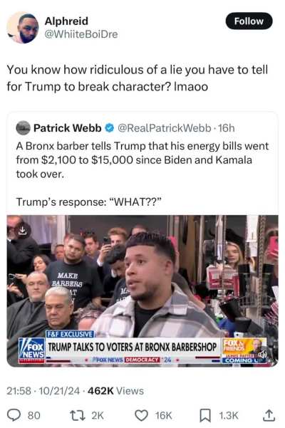 Even Trump said “ nigga what?” 😂