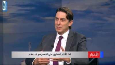 Lebanese journalist interview to Israeli-born US envoy Amos Hochstein: &quot;We are striking energy deals with two nations, one of them is considered by many Lebanese as an enemy... So, you're doing a deal with your adversary, Israel... Actually, I meant Syria