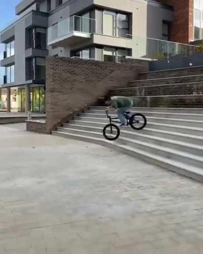 This BMX Rider has balls of steel.