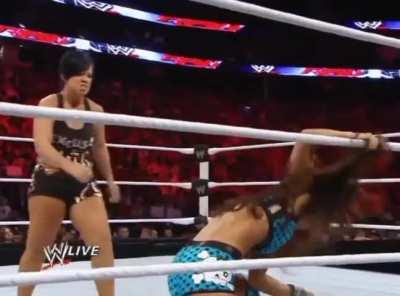 Vickie Guerrero having fun with Aj