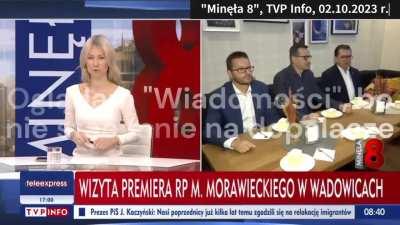 TVP przerywa wywiad, żeby pilnie pokazać jak Morawiecki je kremówkę