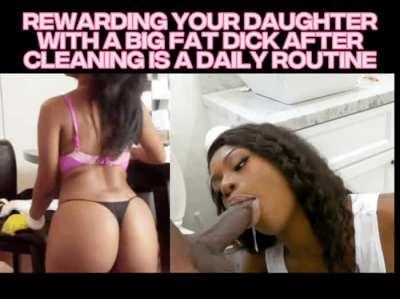 What’s better than your own daughter emptying your balls after cleaning.