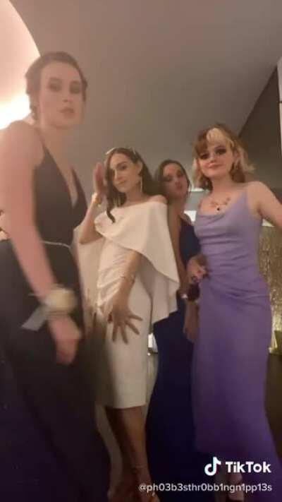 I (Trans girl in the white) had the most amazing formal (prom) with my girls, and made transphobes angry by existing ✌🏻 and I just started E two days ago!