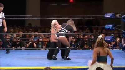 Taya Valkyrie and Natalia Markova spanked 