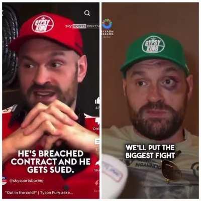 Tyson Fury discussing Usyk fight date in 2 separate interviews, 2 days apart 