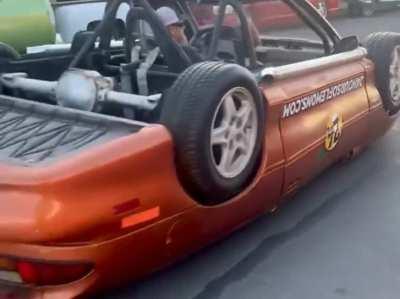 Guy redesigned his car to look upside down while still being drivable